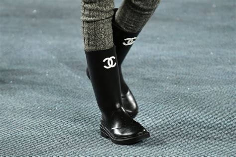 chanel boots high|chanel rain boots size 36.5.